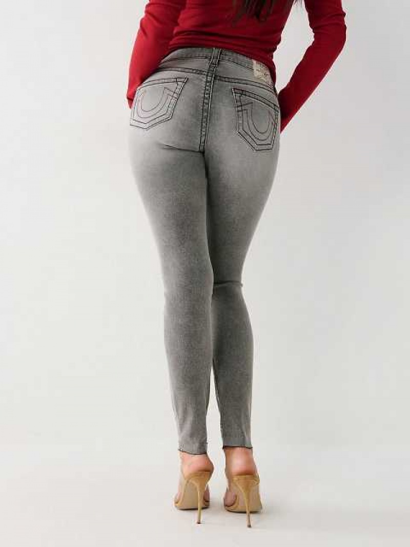 True Religion Jennie Mid Rise Curvy Skinny Jeans Dam Grå Tvätt | HNK285497