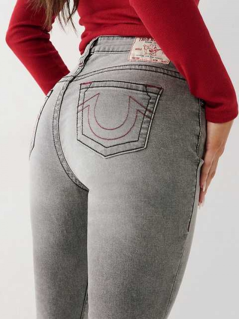 True Religion Jennie Mid Rise Curvy Skinny Jeans Dam Grå Tvätt | HNK285497