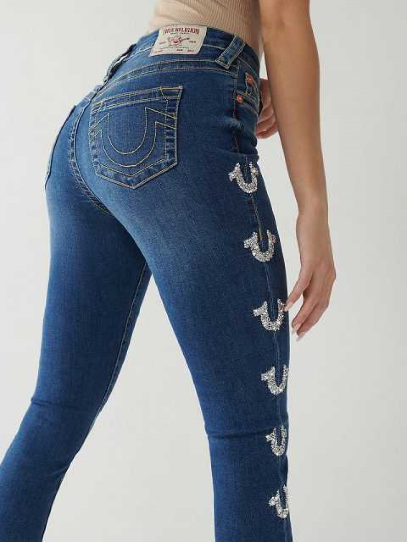 True Religion Jennie Mid Rise Curvy Skinny Jeans Dam Tvätt | WPK657948