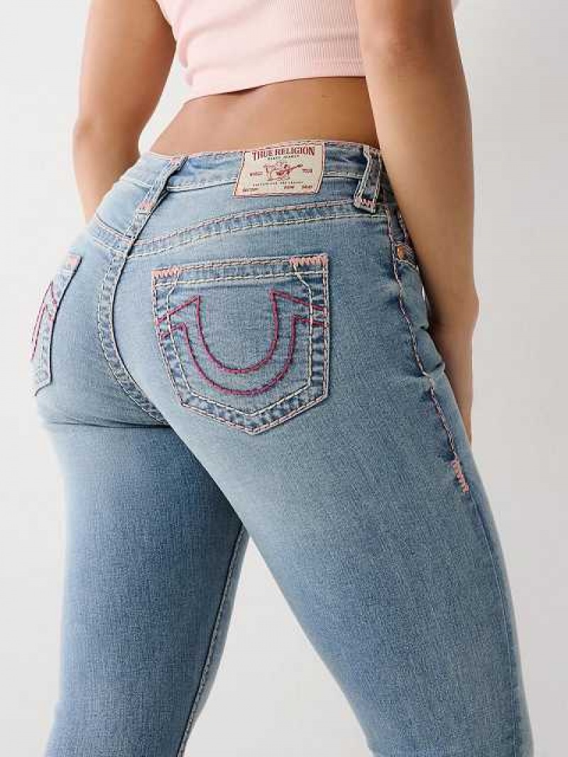 True Religion Jennie Skinny Jeans Dam Blå | VQB041928