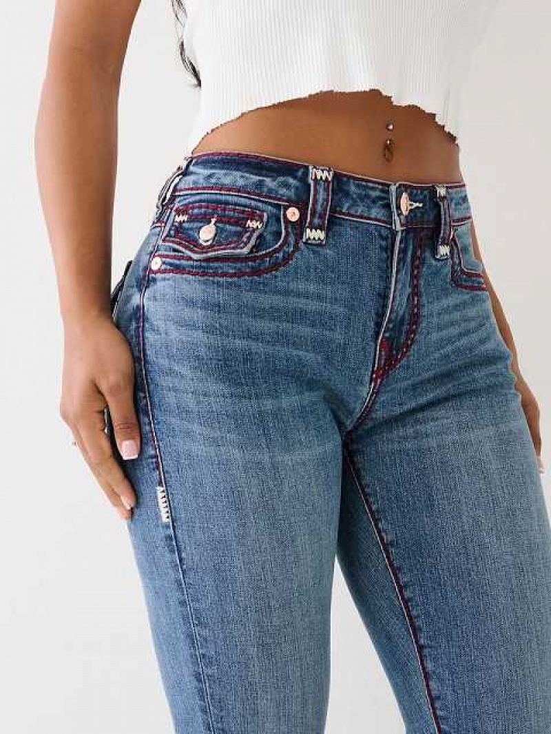 True Religion Jennie Skinny Jeans Dam Blå | OTX356814