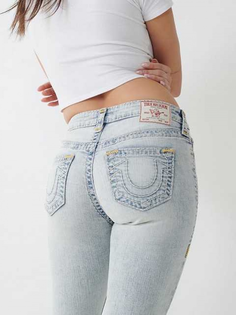 True Religion Jennie Super T Curvy Skinny Jeans Dam Ljusblå | UEW052867