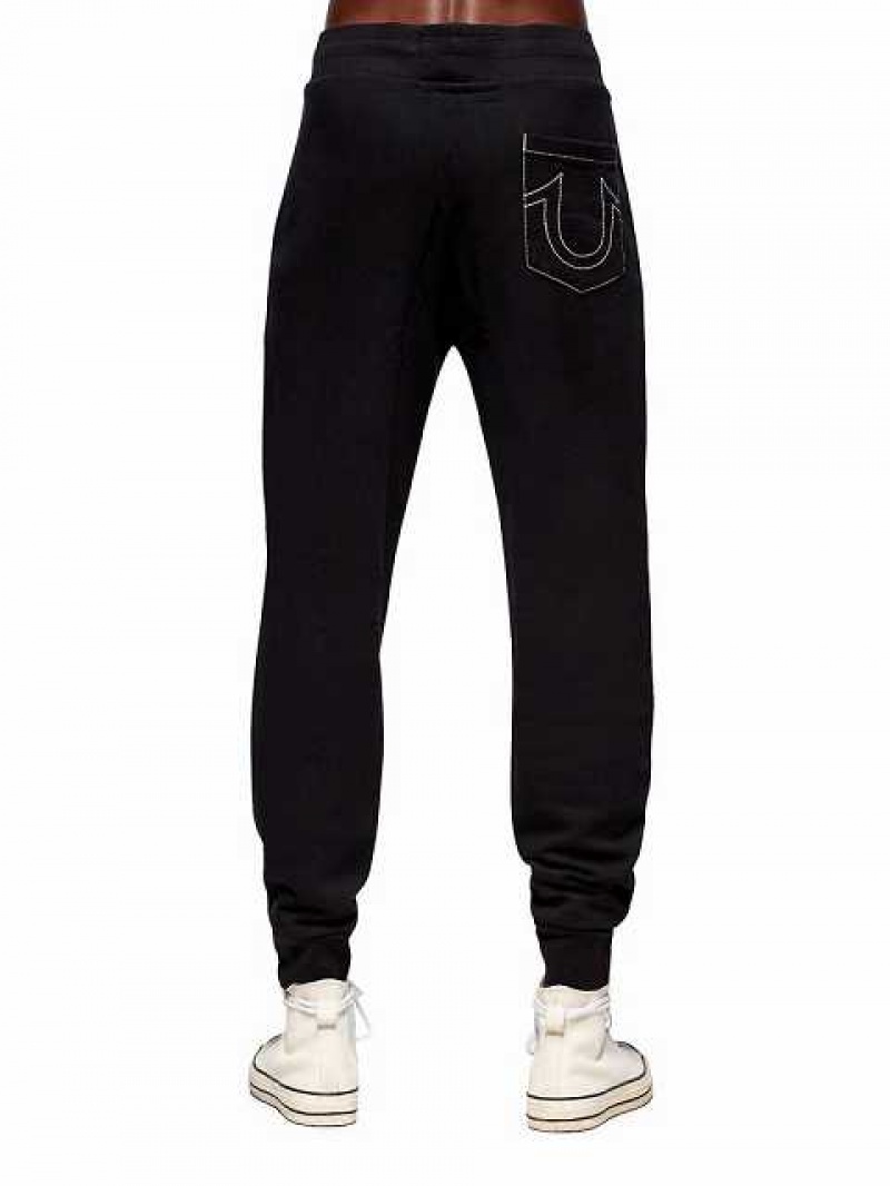 True Religion Klassiska Logo Joggingbyxor Herr Svarta | YPO903862