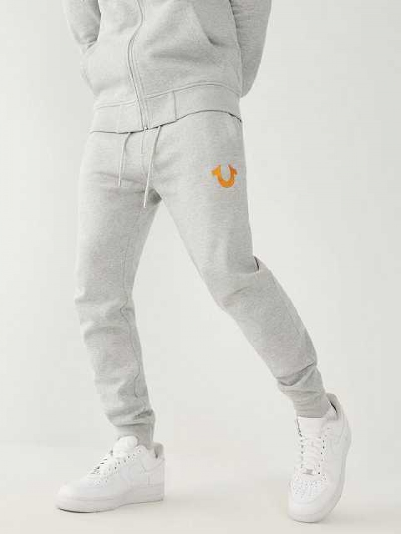 True Religion Logo Joggingbyxor Herr Grå | UJB639571