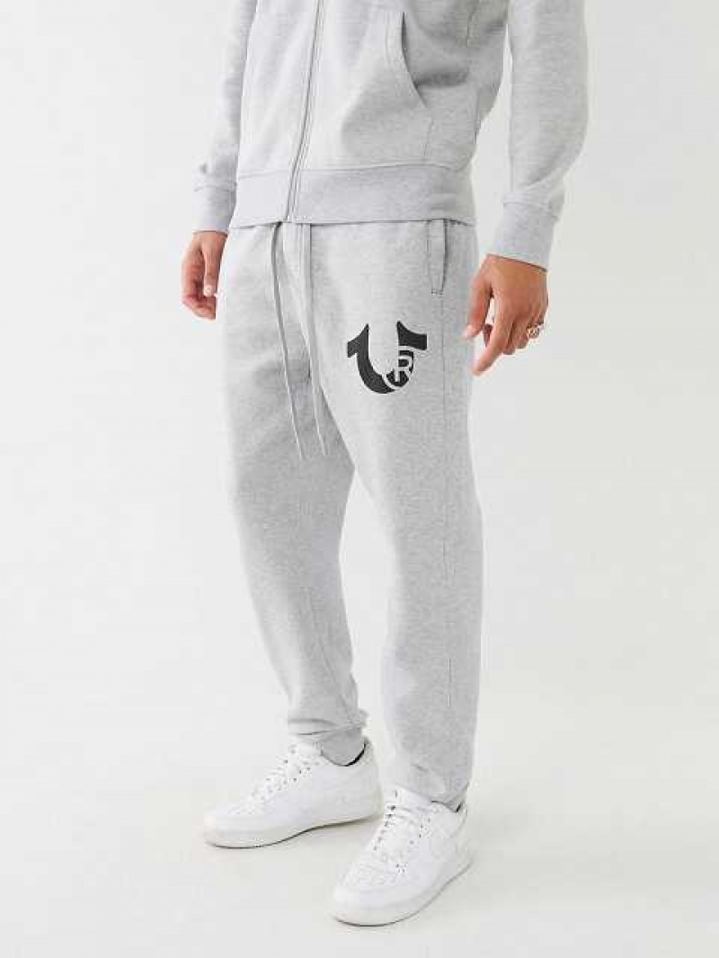 True Religion Logo Joggingbyxor Herr Grå | RKX917328