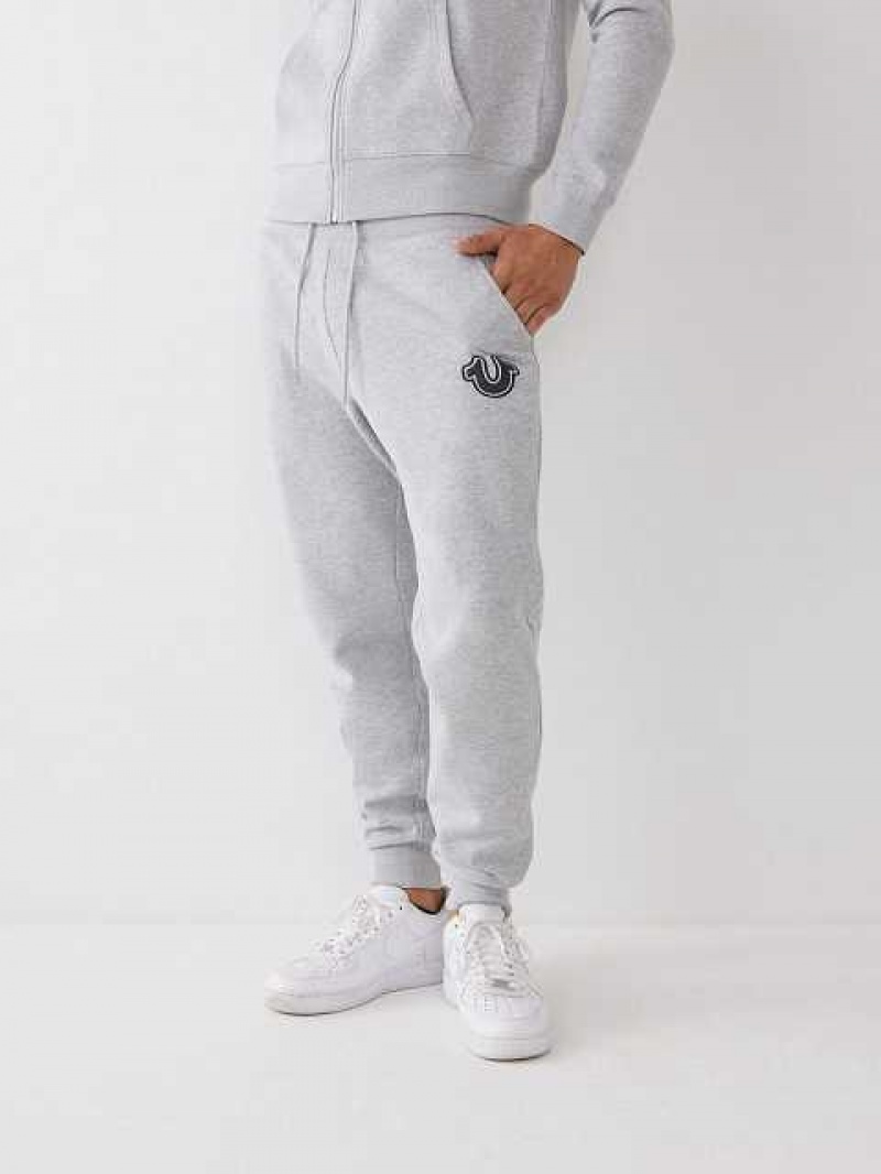 True Religion Logo Joggingbyxor Herr Grå | KJO392406