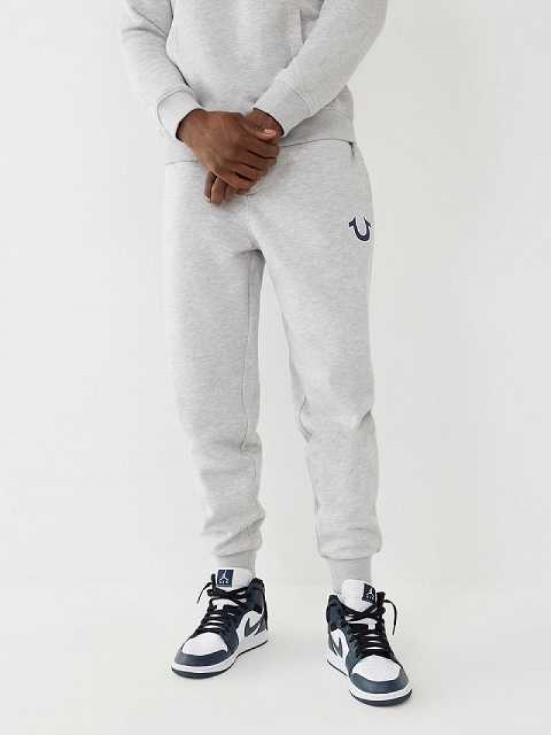 True Religion Logo Joggingbyxor Herr Grå | MPA867495