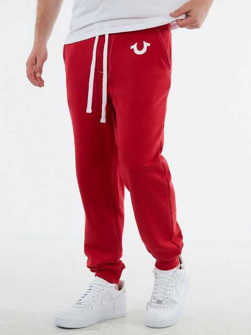 True Religion Logo Joggingbyxor Herr Röda | WVN094385