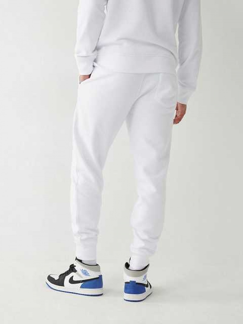 True Religion Logo Joggingbyxor Herr Vita | AMN529386