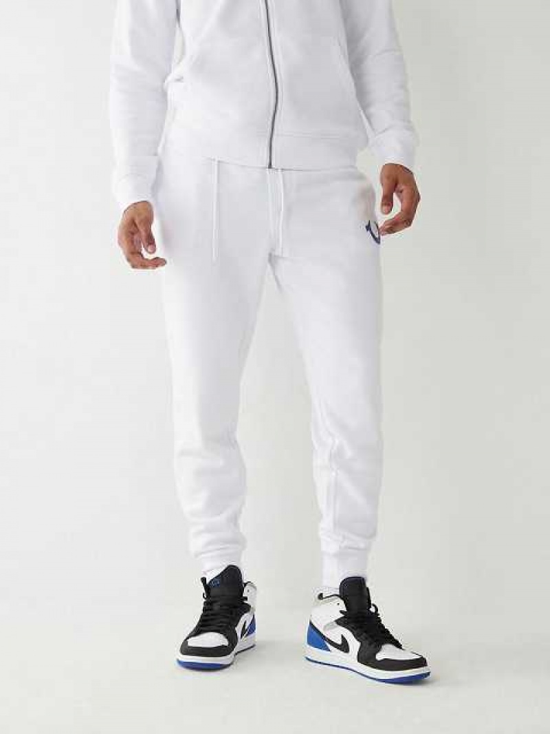 True Religion Logo Joggingbyxor Herr Vita | AMN529386