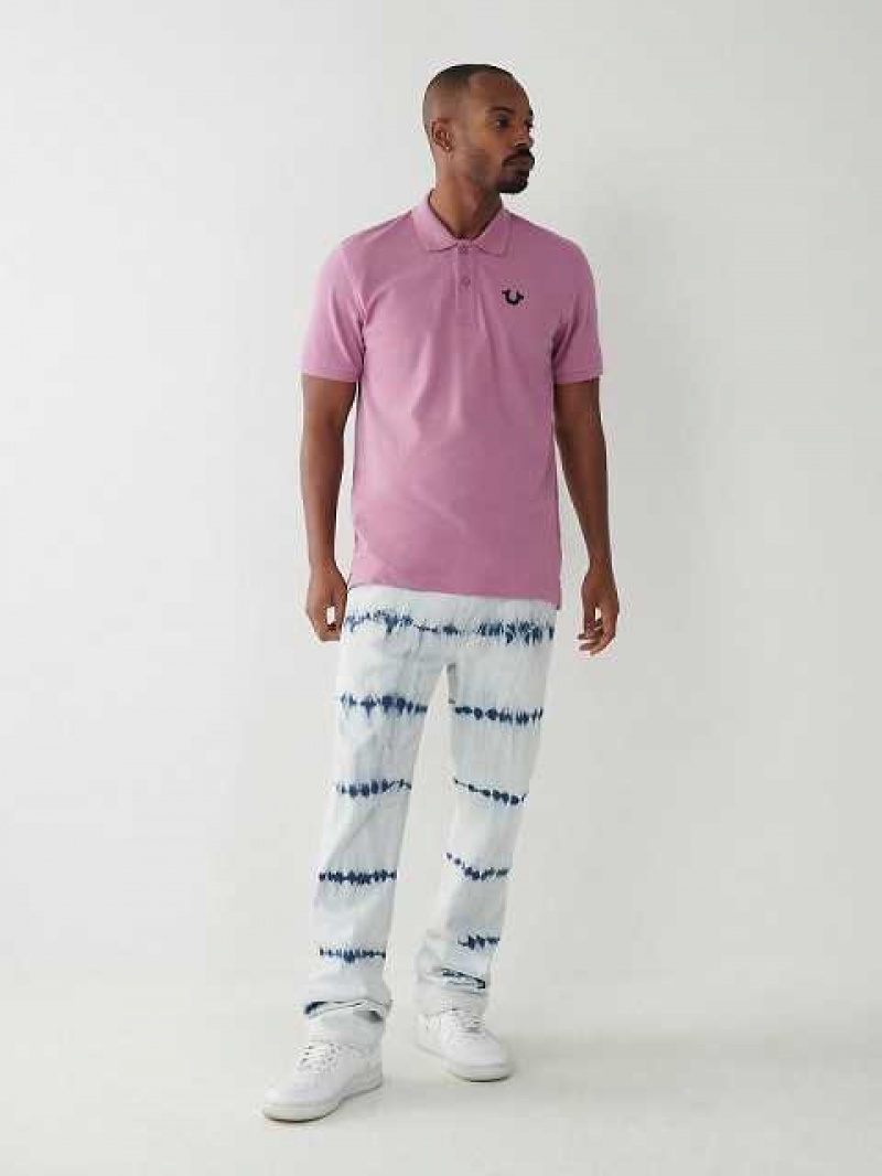 True Religion Logo Polotröja Herr Rosa | KWI984560