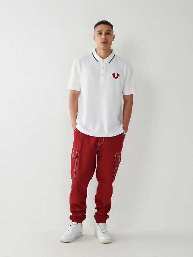 True Religion Logo Polotröja Herr Vita | EKV183762