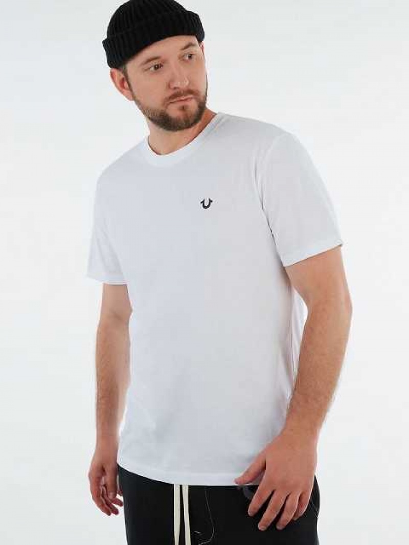 True Religion Logo T-shirt Herr Vita | CRF416782