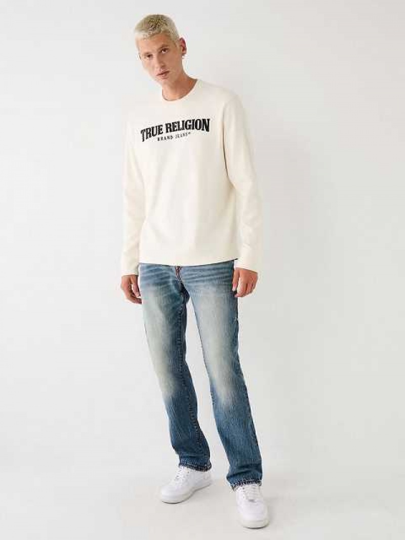 True Religion Long Sleeve True Logo T-shirt Herr Vita | BKR405267