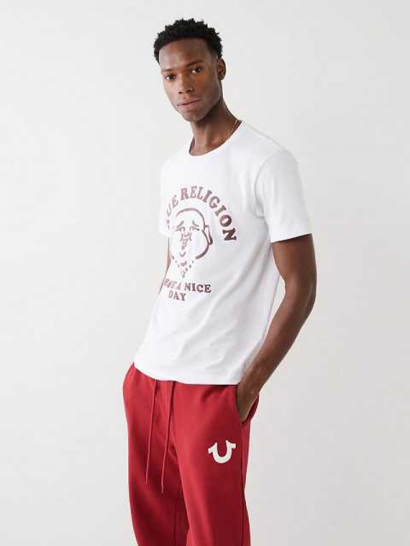 True Religion Nice Day T-shirt Herr Vita | DWI701245