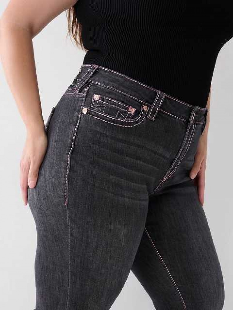 True Religion Plus Becca Big T Stitch Bootcut Jeans Dam Grå | EOB826093