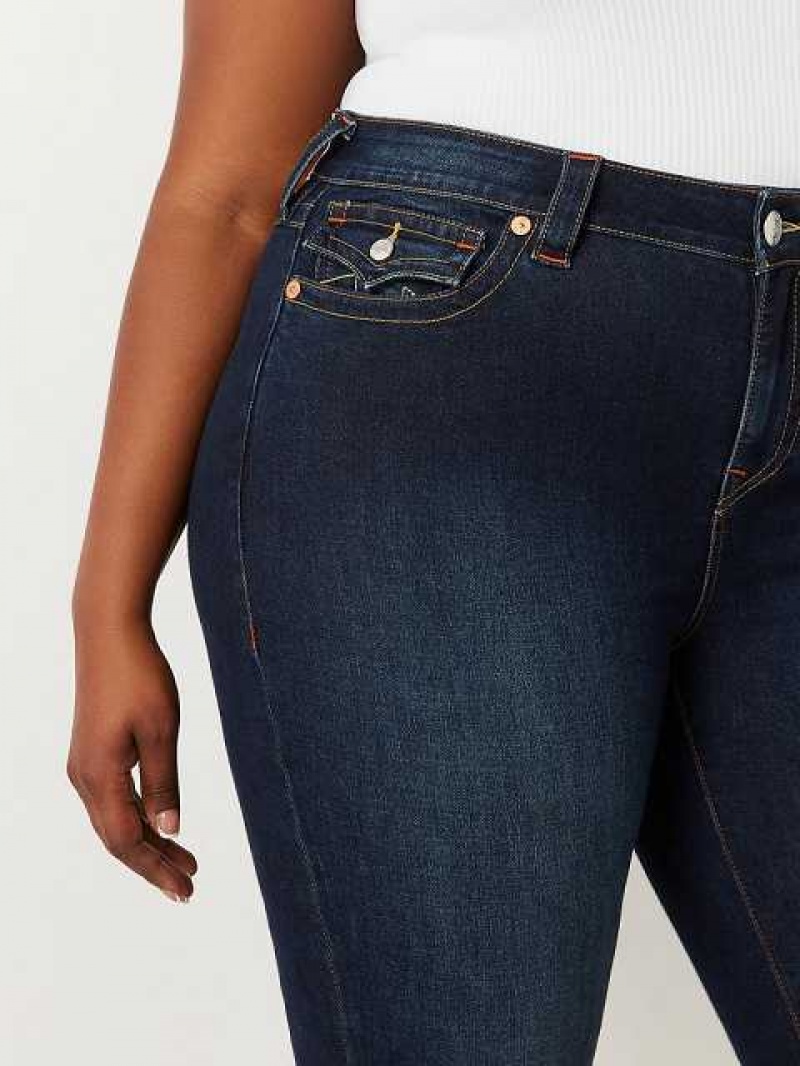 True Religion Plus Becca Bootcut Jeans Dam Mörktvätt | DPE241768