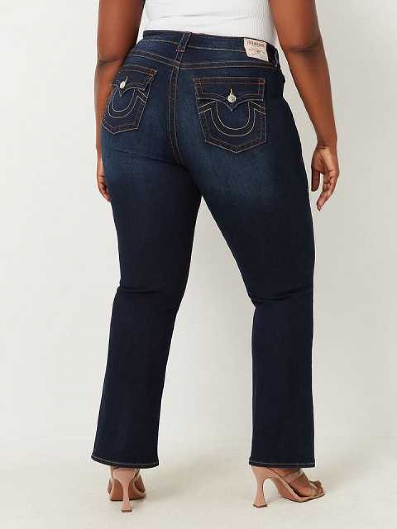 True Religion Plus Becca Bootcut Jeans Dam Mörktvätt | DPE241768