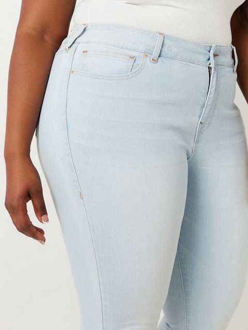 True Religion Plus Becca Mid Rise Bootcut Jeans Dam Ljusblå | PQD254089