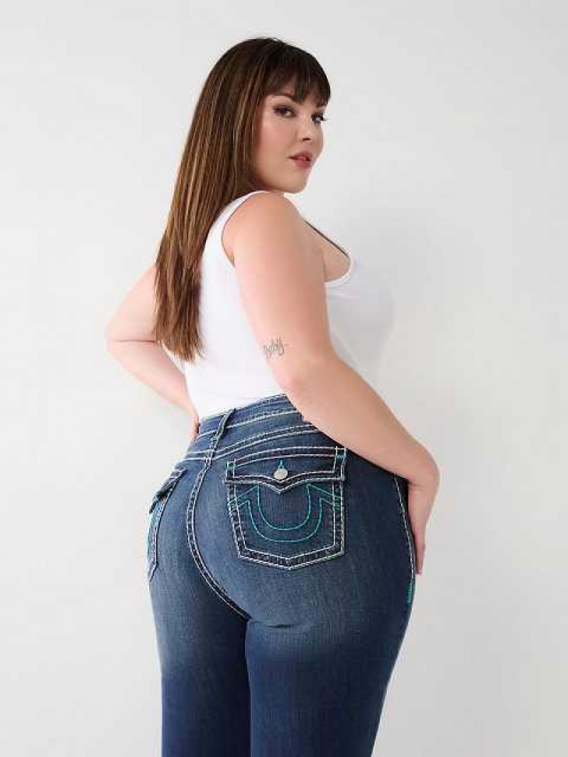 True Religion Plus Billie Straight Jeans Dam Aizome | WAT937140