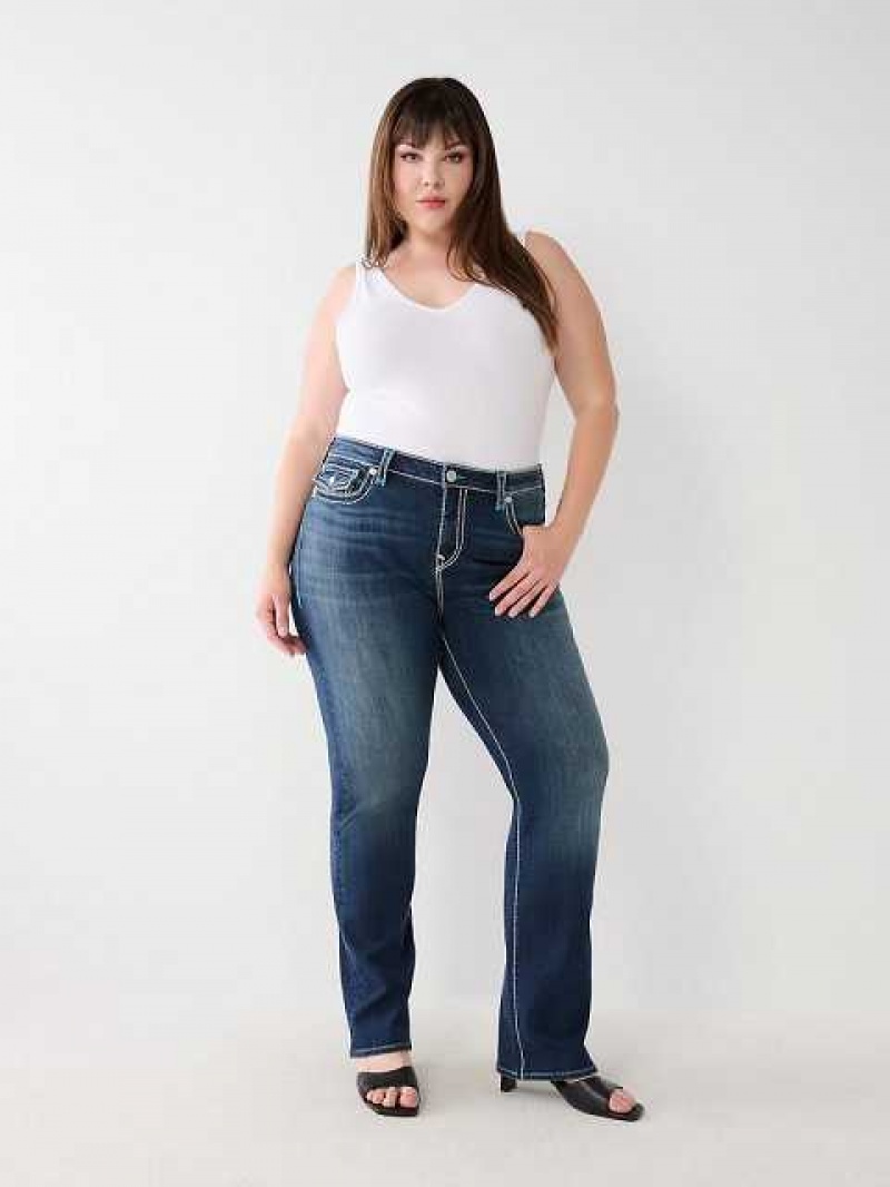 True Religion Plus Billie Straight Jeans Dam Aizome | WAT937140