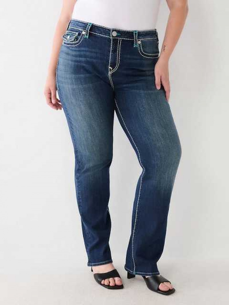 True Religion Plus Billie Straight Jeans Dam Aizome | WAT937140