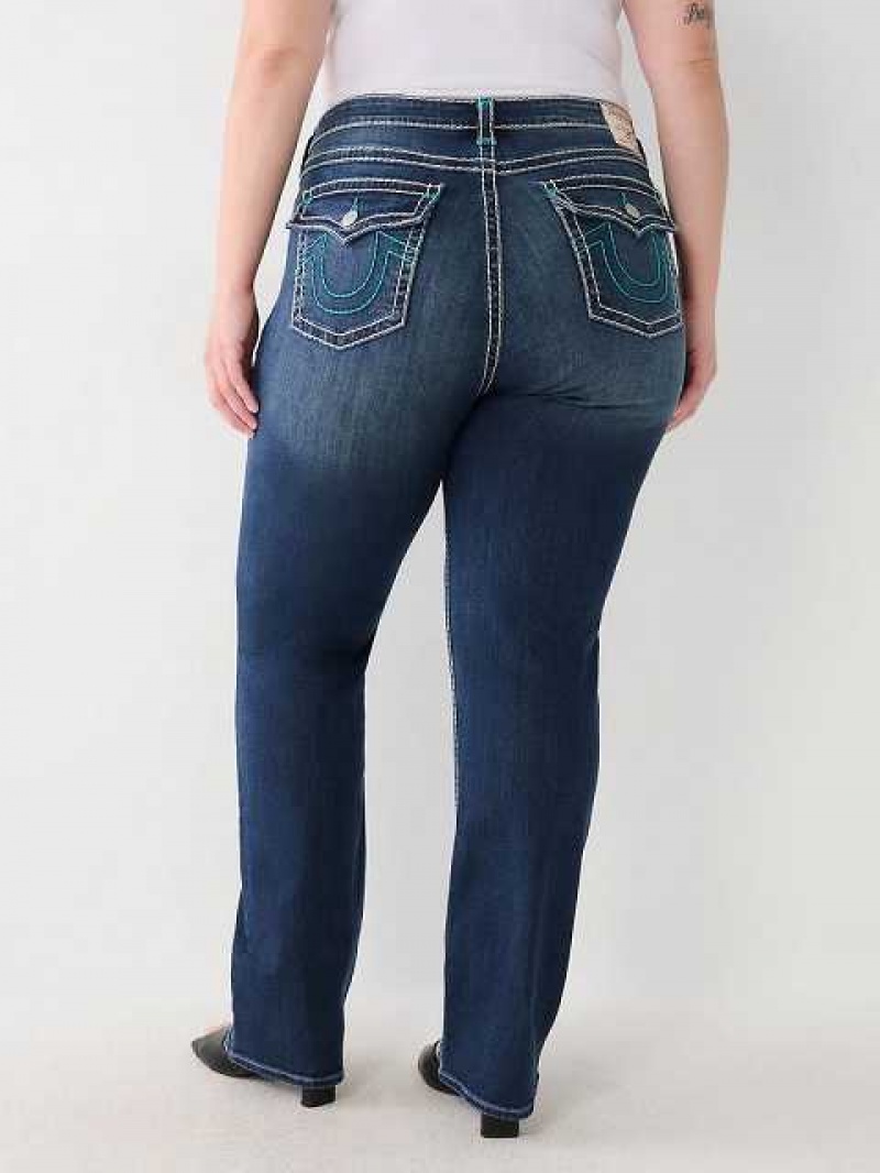 True Religion Plus Billie Straight Jeans Dam Aizome | XGP324176