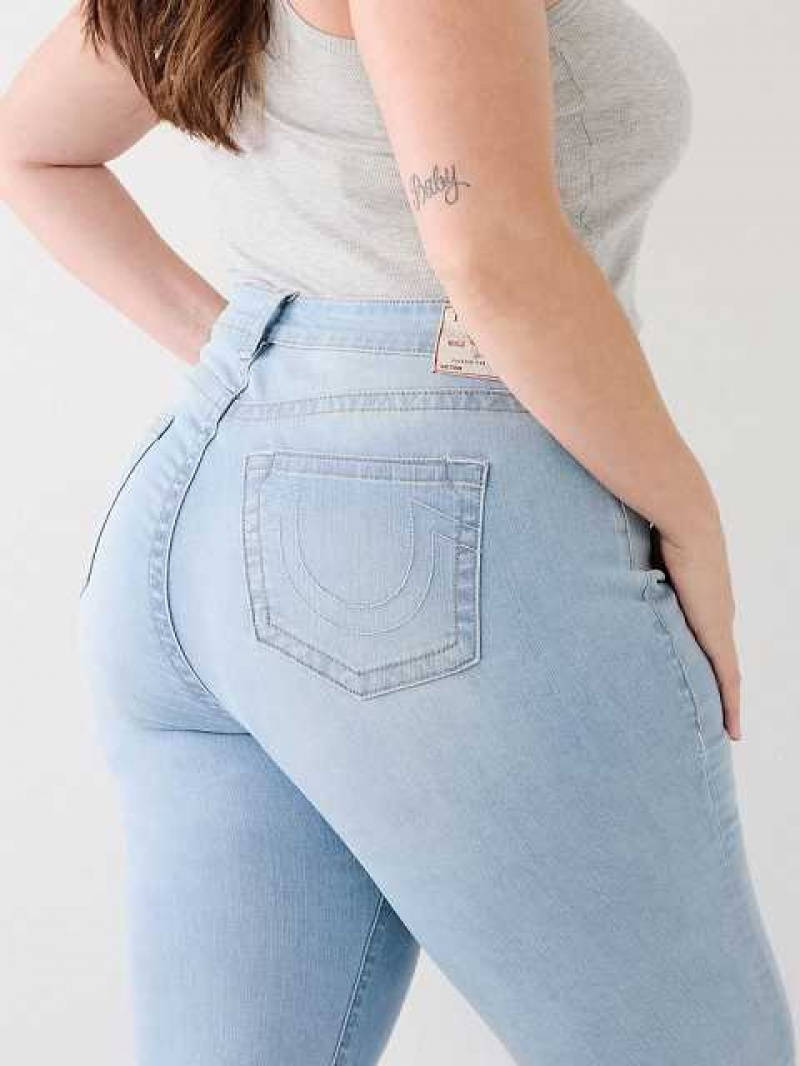 True Religion Plus Billie Straight Jeans Dam Ljustvätt | HAU189460