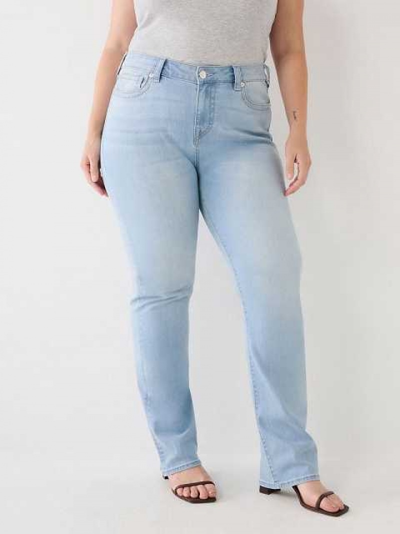 True Religion Plus Billie Straight Jeans Dam Ljustvätt | HAU189460