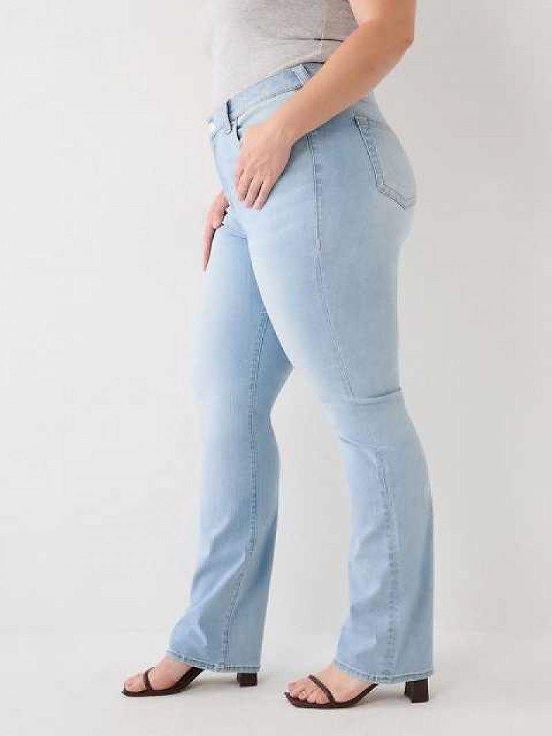 True Religion Plus Billie Straight Jeans Dam Ljustvätt | HAU189460