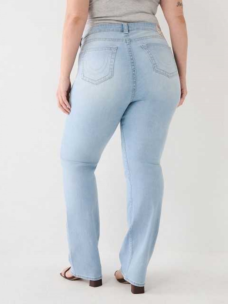 True Religion Plus Billie Straight Jeans Dam Ljustvätt | HAU189460