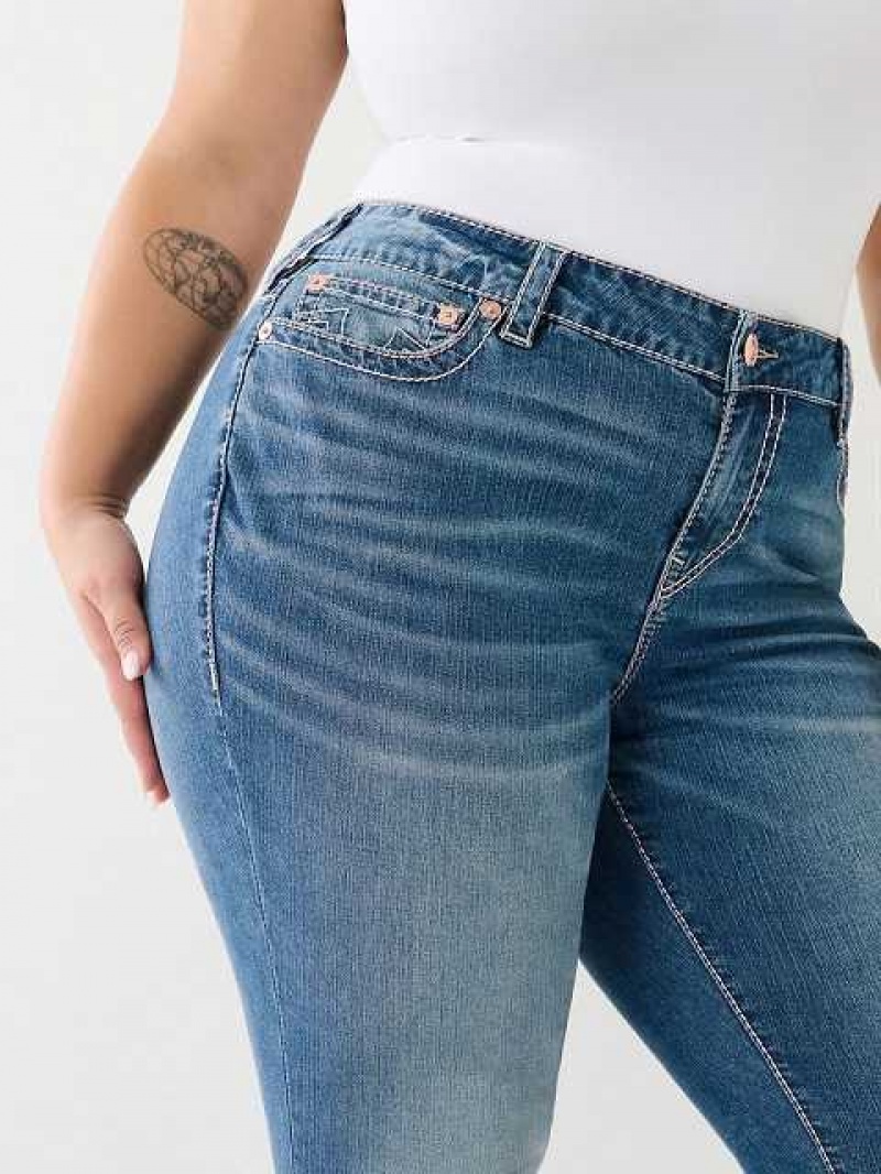 True Religion Plus Halle Big T Super Skinny Jeans Dam Ljusblå | BVL438067