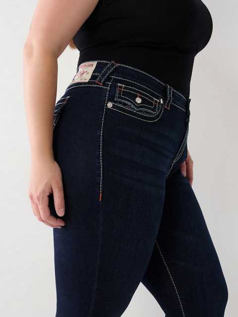 True Religion Plus Halle Big T Super Skinny Jeans Dam Marinblå | BZU924705