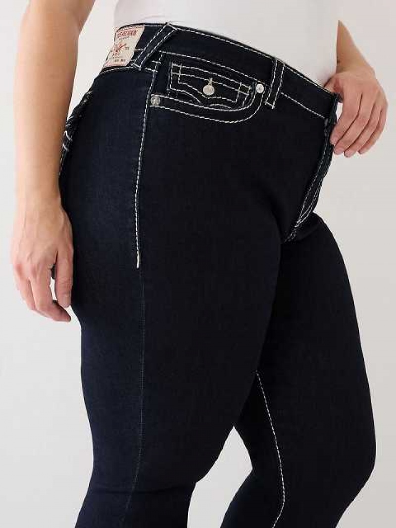 True Religion Plus Jennie Lurex High Rise Skinny Jeans Dam Body Rinse | JFN796830