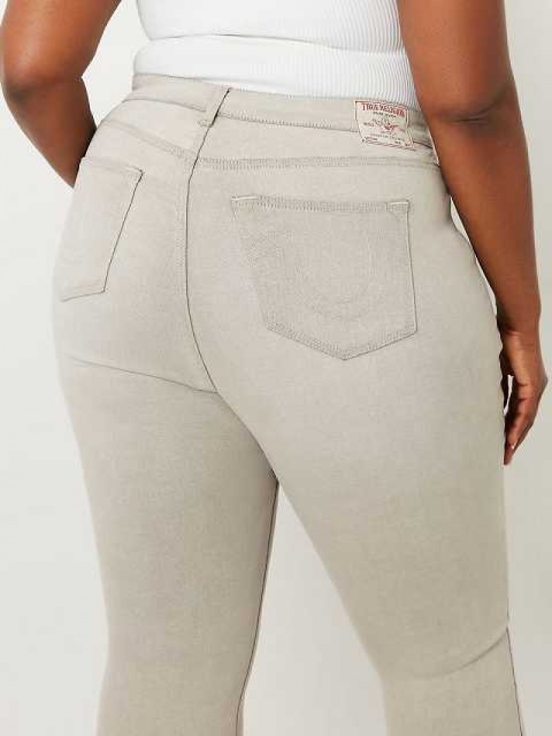 True Religion Plus Jennie Mid Rise Skinny Jeans Dam Grå | QRA730692