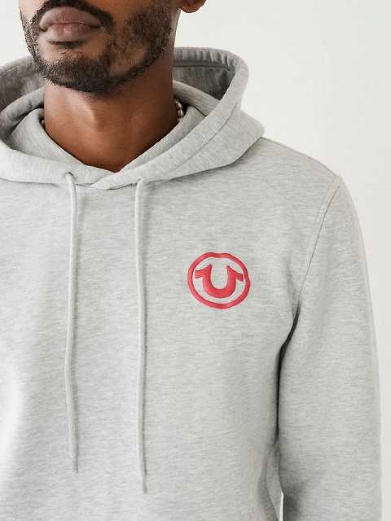 True Religion Puff Trbj Zip Up Hoodie Herr Grå | RMO134609