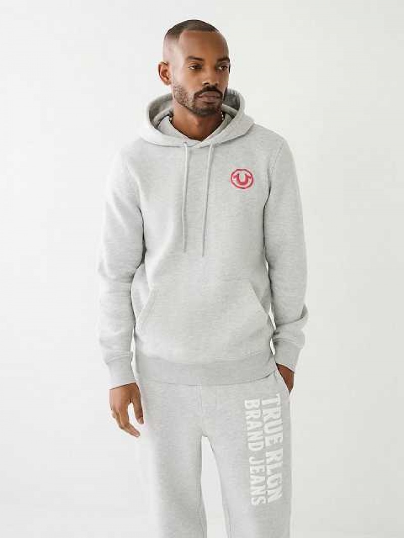 True Religion Puff Trbj Zip Up Hoodie Herr Grå | RMO134609