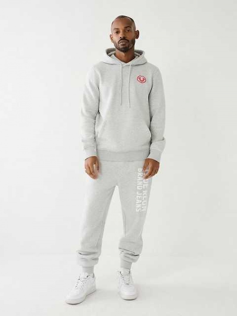 True Religion Puff Trbj Zip Up Hoodie Herr Grå | RMO134609