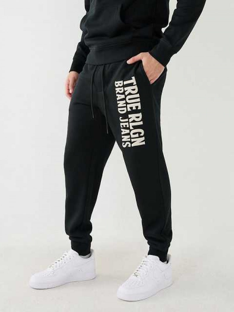 True Religion Puff Trbjs Joggingbyxor Herr Svarta | UFI702639