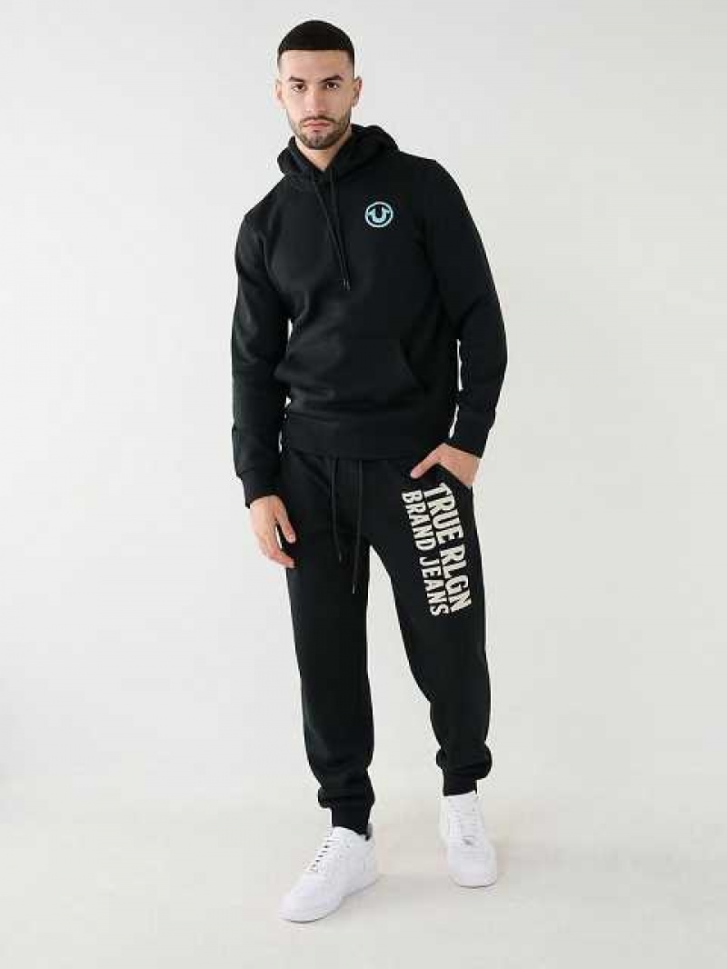 True Religion Puff Trbjs Joggingbyxor Herr Svarta | UFI702639