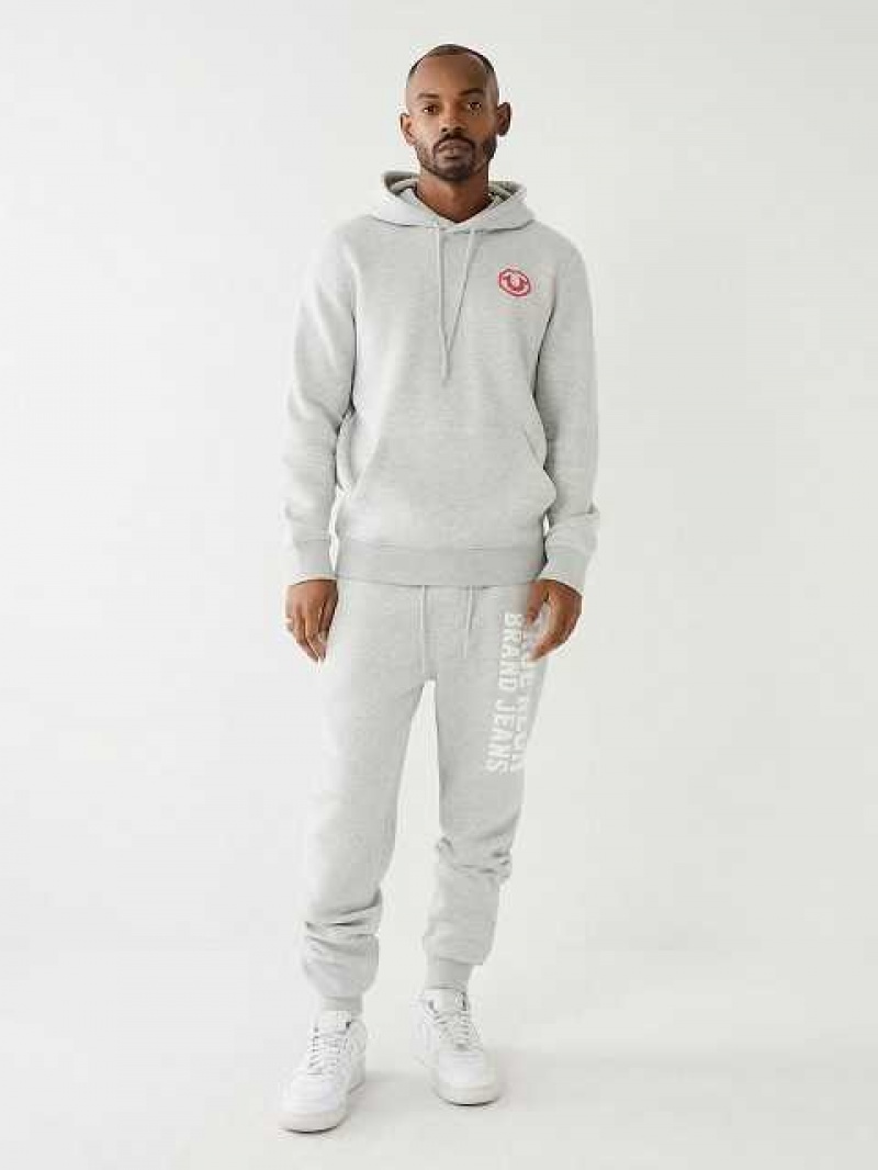 True Religion Puff Trbjs Joggingbyxor Herr Grå | GJD691074