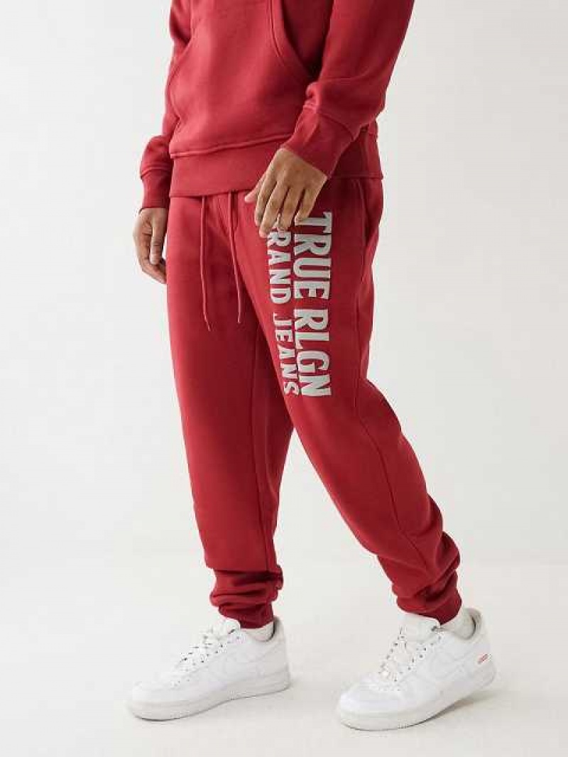 True Religion Puff Trbjs Joggingbyxor Herr Röda | GPV395827