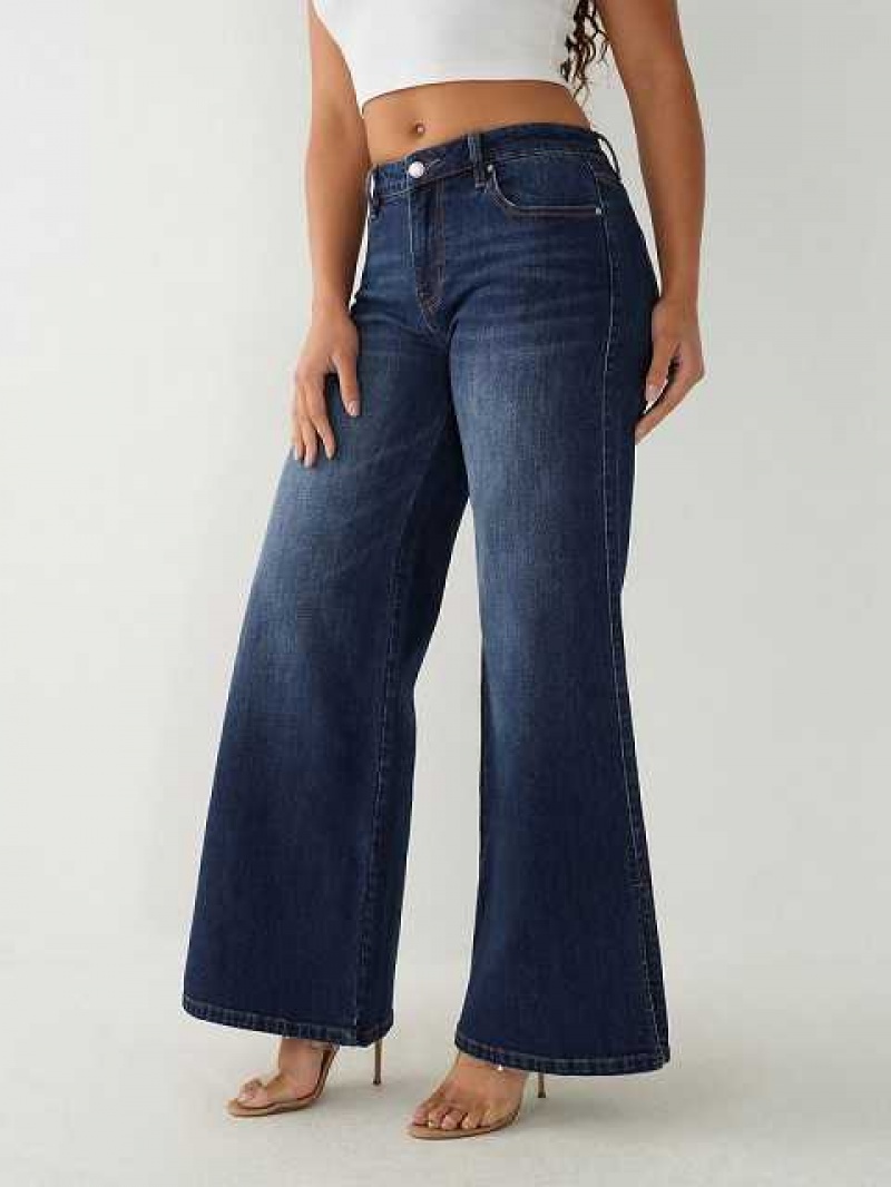 True Religion Relaxed Breda Leg Bootcut Jeans Dam Mörktvätt | ERT507483