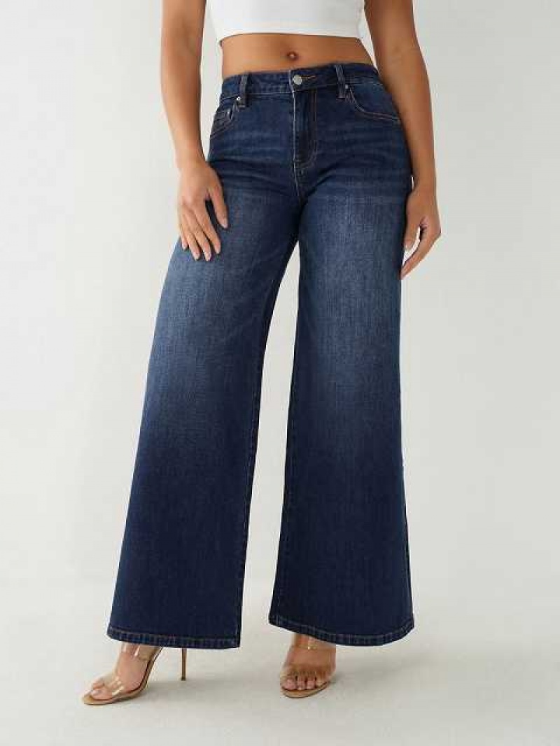 True Religion Relaxed Breda Leg Bootcut Jeans Dam Mörktvätt | ERT507483