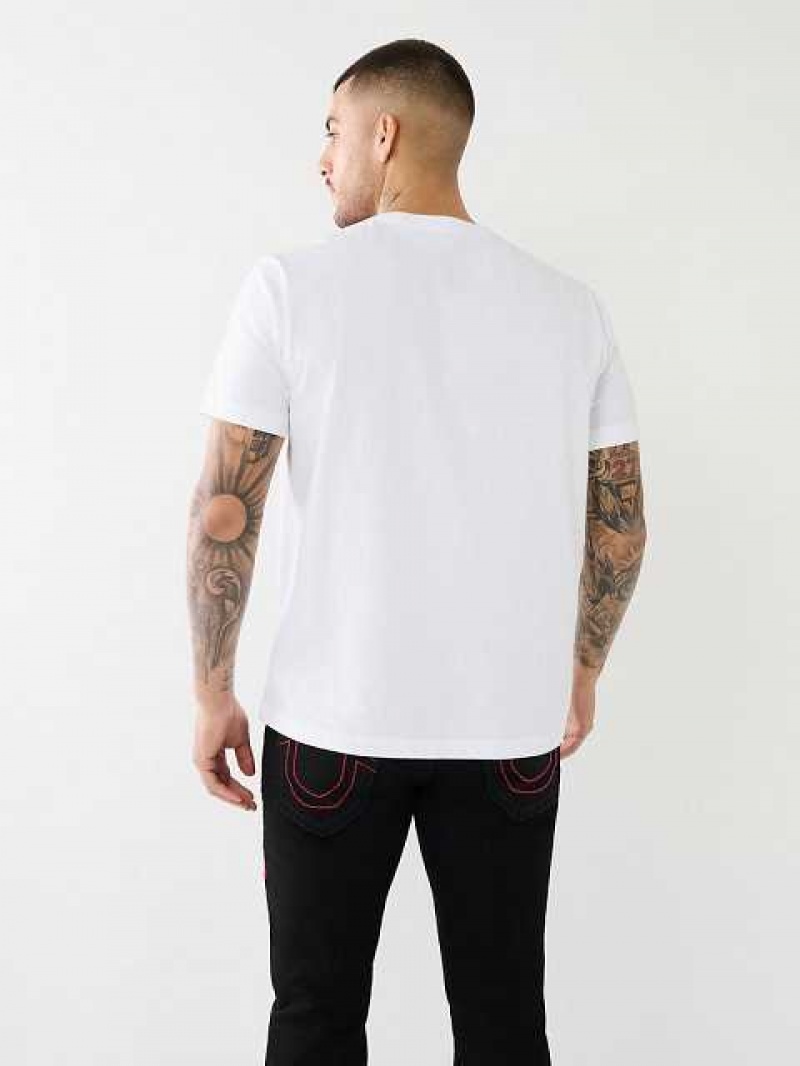 True Religion Relaxed True Boy T-shirt Herr Vita | EYK528740