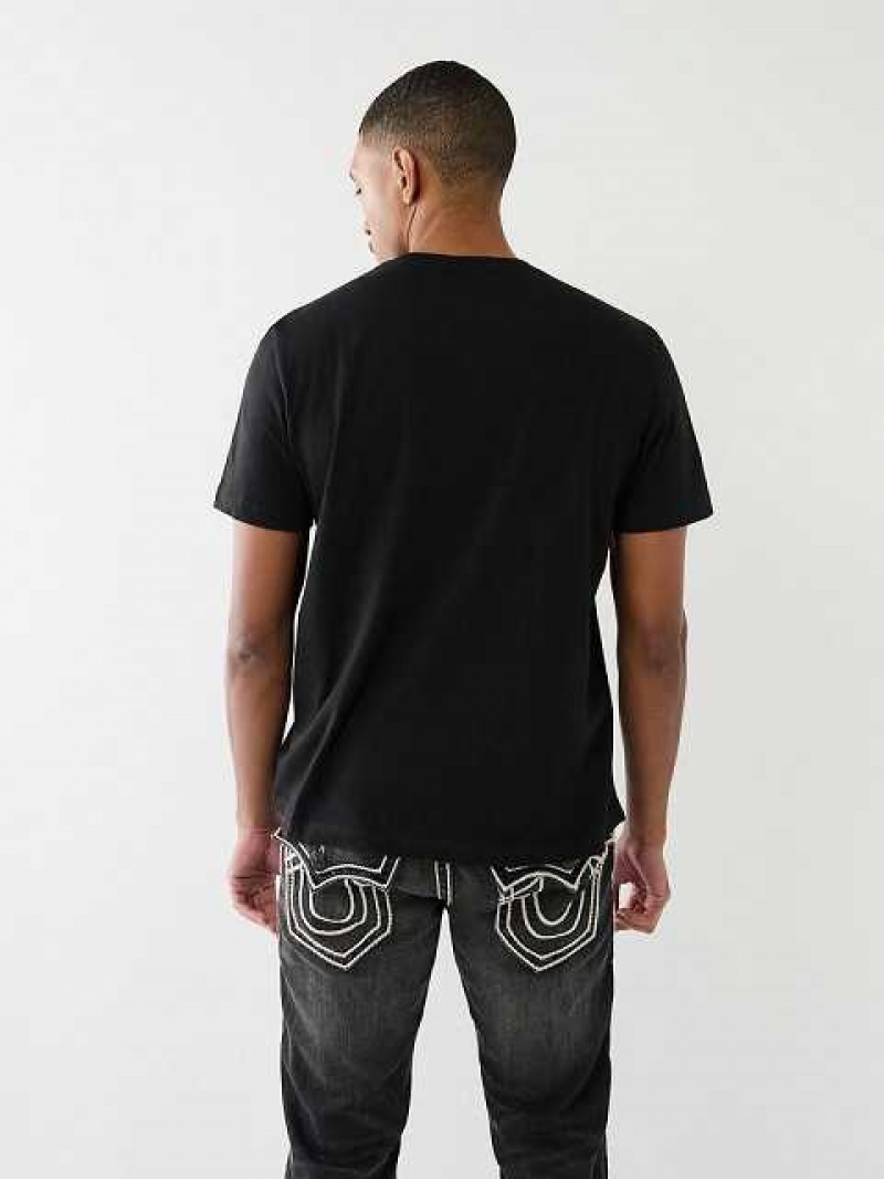 True Religion Relaxed True Boy T-shirt Herr Svarta | YRO418305