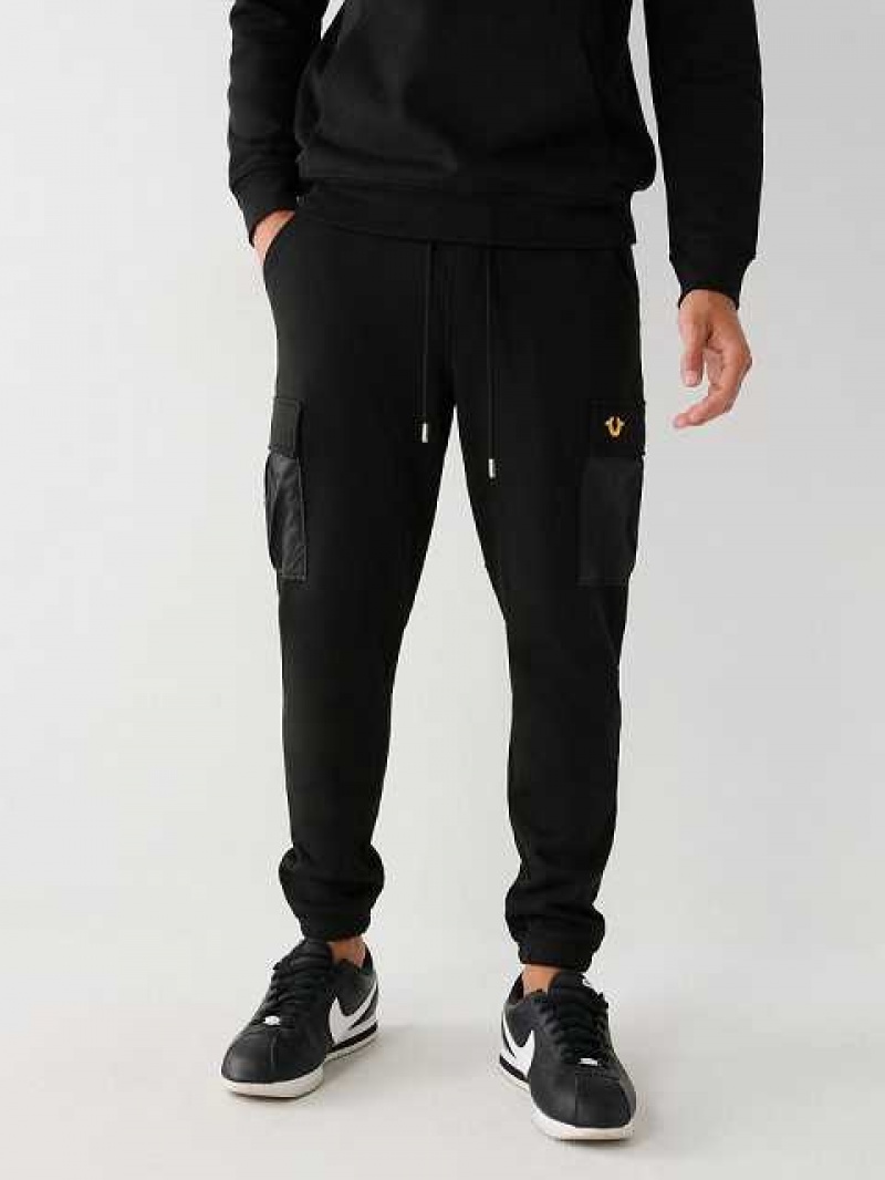 True Religion Revolt Jogger Cargobyxor Herr Svarta | NJM472398