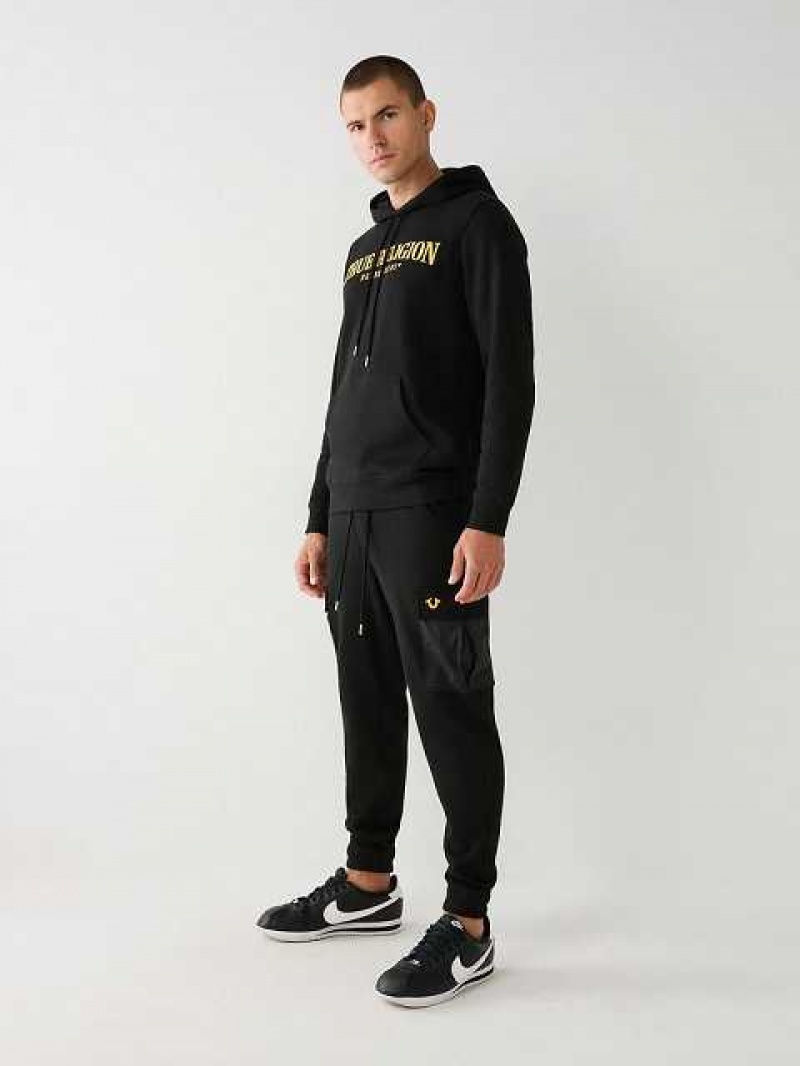 True Religion Revolt Jogger Cargobyxor Herr Svarta | NJM472398