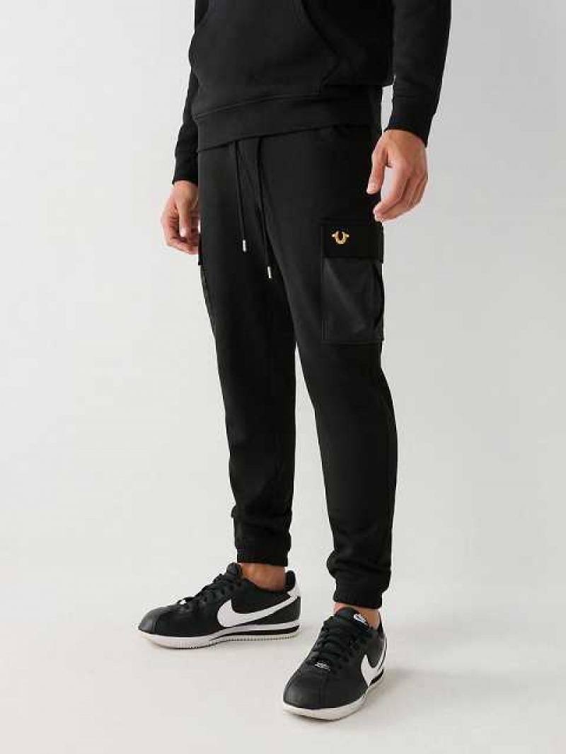 True Religion Revolt Jogger Cargobyxor Herr Svarta | NJM472398