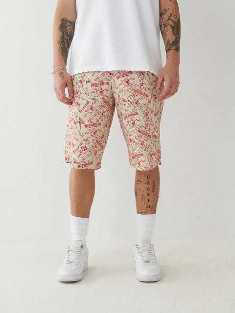 True Religion Ricky Board Shorts Herr Blommiga | HBY431857